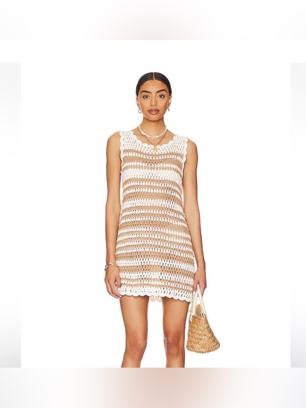 Show Me Your MuMu Sweeney Crochet Mini Dress size XXL festival boho cover up